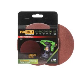 K125 Brúsny papier (10 ks v balení) - pre excentrické brúsky