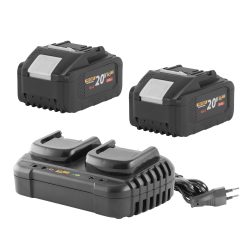 Sada aku dve batérie Procraft 20/8 + nabíjačka Procraft 20/2 | S2x20/8-20/2