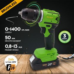 Akumulátorový skrutkovač Procraft PA18LiN | PA18LiN