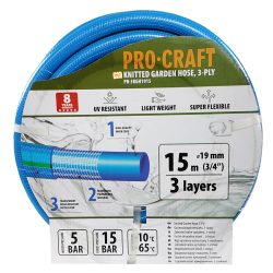 Záhradná hadica Procraft PR-3KGH1915 3-vrstvová