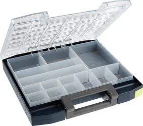 Sortimentový kufrík s polykarbonátovým vekom 80 8x8-20 modrý raaco