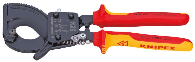 Rezač káblov VDE s viaczložkovými rukoväťami 280 mm KNIPEX