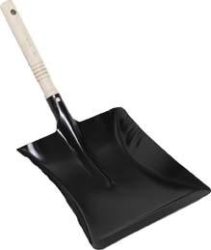 Lopatka na zametanie kovová čierna farba šírka 22 cm