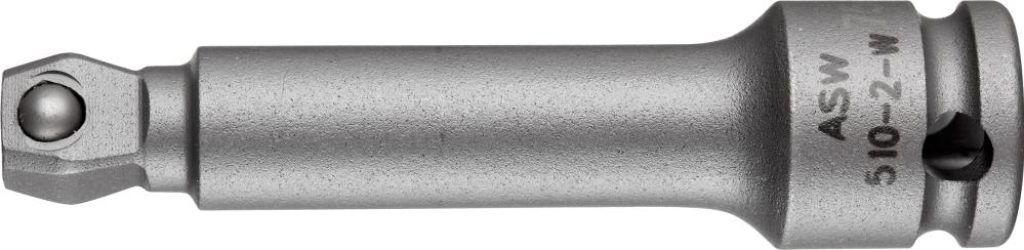 Silový uhlový predlžovací nadstavec 3/8" 75 mm ASW