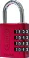 Číselný visiaci zámok 144/40 červený Lock-Tag