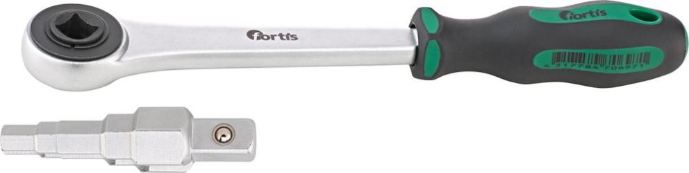 Sada stupňových kľúčov 2-dielna vrátane račne 1/2" FORTIS