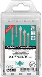 Sada vrtákov do skla CeramicMaster 5-dielna heller