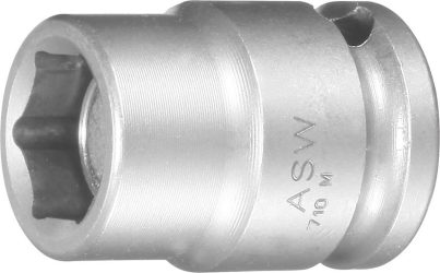 Silový adaptér pre nástrčné kľúče s magnetom 3/8" 17 mm ASW