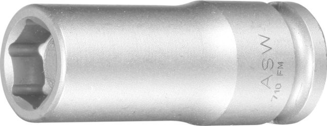Silový adaptér pre nástrčné kľúče dlhý s pružinovým magnetom 3/8" 13 mm ASW