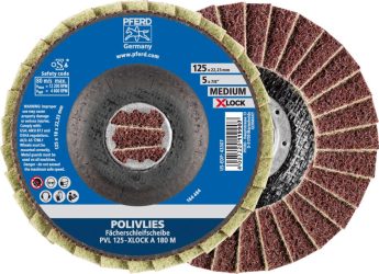 Kotúč leštiaci z netkanej textílie X-LOCK PVL A 125 mm 240 jemný Pferd