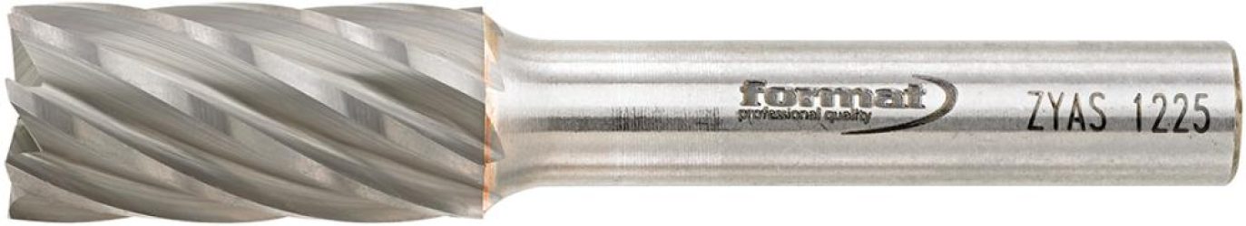 Frézovací kolík HM valcovitý s čelným ozubením 1225 hliník 6 mm12 x 25 mm FORMAT