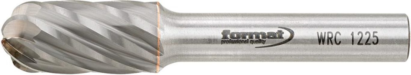 Frézovací kolík HM valcovitý okrúhly tvar 1225 hliník 6 mm 12 x 25 mm FORMAT