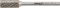 Malé frézovacie teliesko TK cylindrické 0613 C 3 mm 6 x 13 mm FORMAT