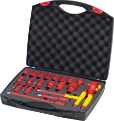 Sada nástrčných kľúčov 1/2" VDE 20-dielna v kufríku Wiha