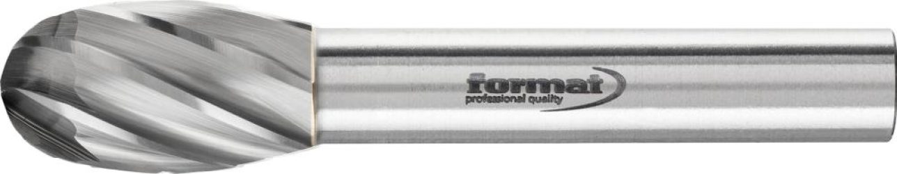 Frézovací kolík HM kvapkový tvar 1220 hliník6 mm 12 x 20 mm FORMAT