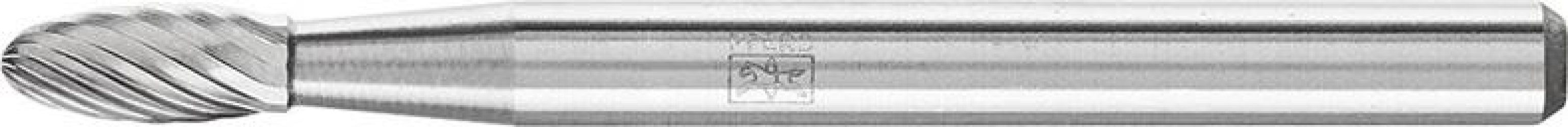 Malé frézovacie teliesko TK tvar plameňa 3B 0307 5 3 mm 3 x 7 mm Pferd