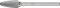 Malé frézovacie teliesko TK tvar oblúka 0613 5 3 mm 6 x 13 mm Pferd