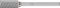 Malé frézovacie teliesko TK cylindrické 0613 5 3 mm 6 x 13 mm Pferd