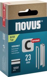 Spona s úzkym chrbtom C typ 4/23 mm Novus OJ po 1000 kusov